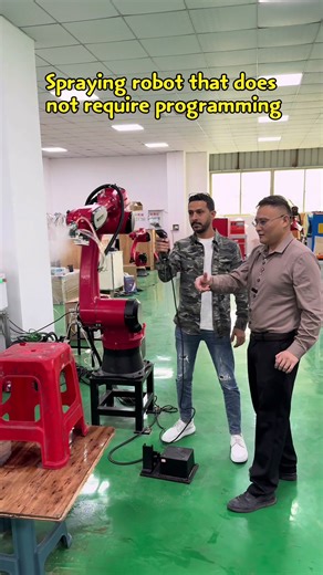Innovative Programming-Free Spraying Robot for Factories