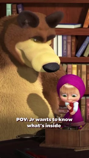 When Jr wants to know everything!! Watch Masha & The Bear everyday at 12 PM only on Nick Jr. [Masha, Masha and the Bear, Nick Jr, Nick Jr India] #nickjr #nickjrin