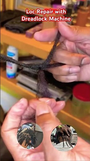 Loc Repair with Dreadlock Machine