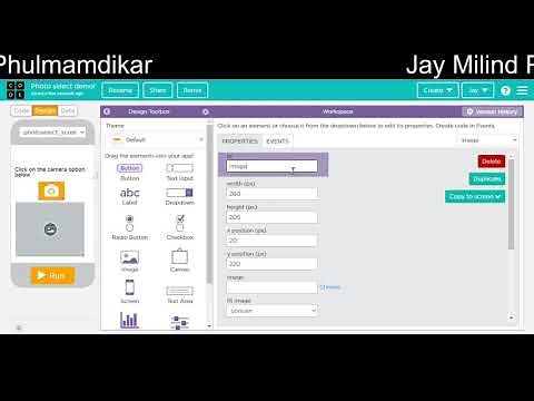 Photo select option in code.org