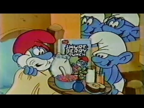 Smurf Berry Crunch Cereal commercial (1983)