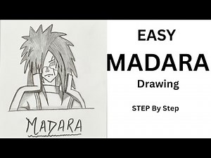 How to Draw Madara Uchiha Step by Step — Easy Naruto Drawing for Beginners | Madara Drawing