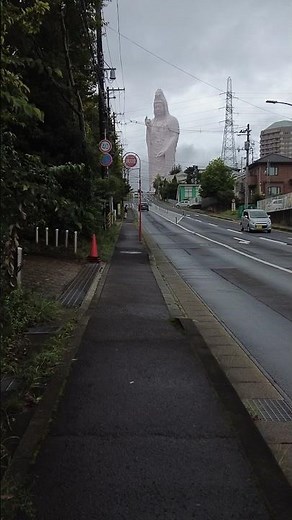 Sendai Great Kannon, a giant Buddha statue in Sendai, Japan