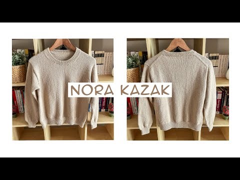 Nora Kazak | Japon Omuzlu Kazak Nasıl Örülür? | Nora Sweater | How to Knit a Drop Shoulder Sweater?