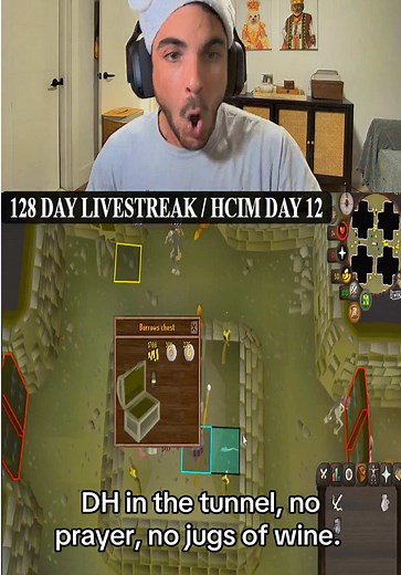 Hardcore Ironman Gameplay in OSRS Tunnels