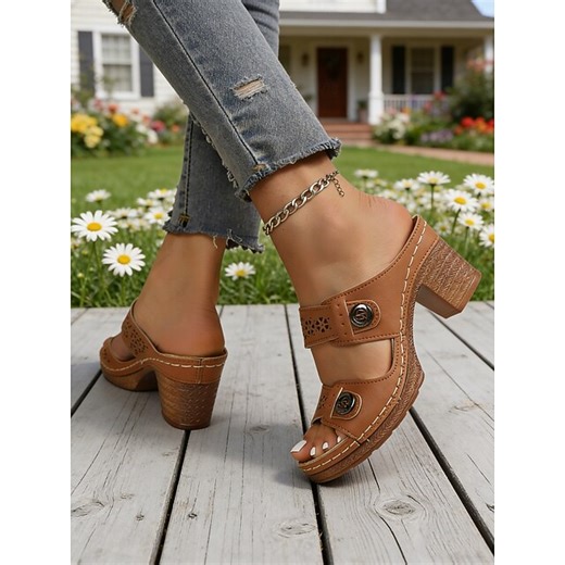 Open Toe Platform Slides, Stylish Casual Comfort Footwear for Daily Wear 2025