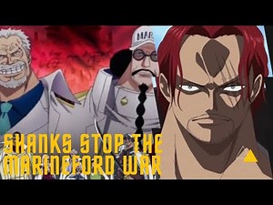 Shanks Stop the Marineford War | Epic One Piece Moment