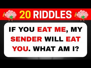 GENIUS LEVEL Riddles That Will Blow Your Mind | 20 Riddles Quiz