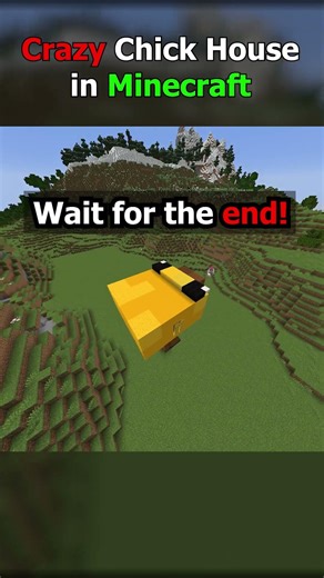 Crazy Chick House in Minecraft! 😯🐥🏠 #minecraft #minecraftbuilding