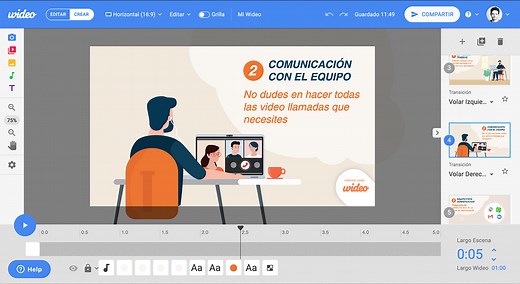 Crea Videos animados y Presentaciones en minutos | Wideo