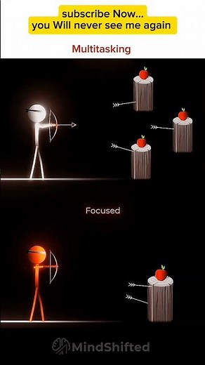 Multitasking Vs Focus | The Secret oF Success 🔥 . #motivation #stayfocused #selfimprovement #fy