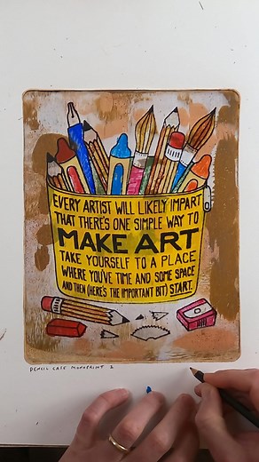 Creative Gel Plate Printing Process Revealed