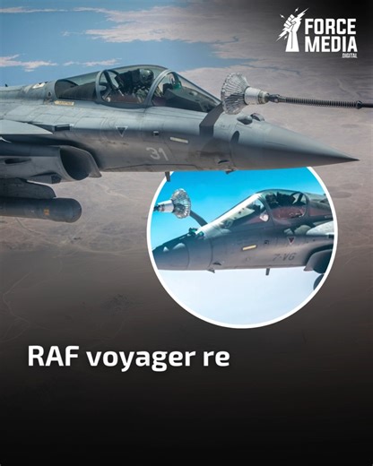 1K views | An RAF Voyager tanker has conducted a mid-air refuelling...