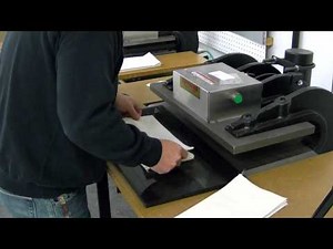 Tippmann Clicker press die cutting machine video demonstration