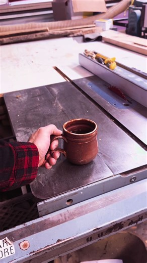 Setting Down Tea in My Woodshop