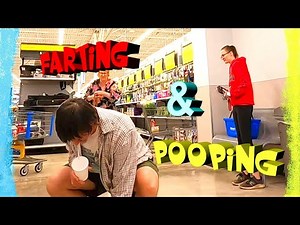 FART PRANK with POOP DROPPING - Farting & Pooping!!!