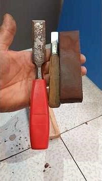 SCALPELLO DA FALEGNAME E TAGLIERINO LI AFFILO CON... #short