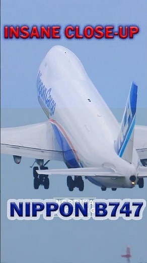 INSANE Close-Up! Nippon Cargo Boeing 747 Takeoff 🚨 JA15KZ | Queen of the Skies #Shorts