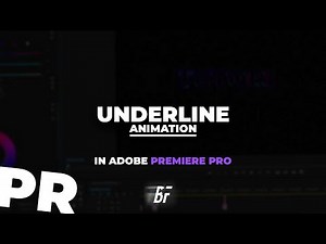 Learn How To Create An Underline Animation In Adobe Premiere Pro In This Quick And Easy Tutorial!
