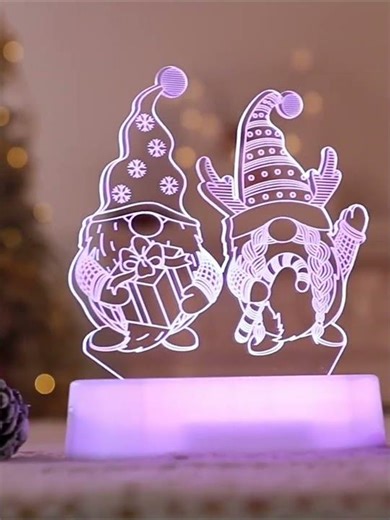 Christmas 3D LED Lamp Holiday Night Light Gift for Kids & Family (USA)