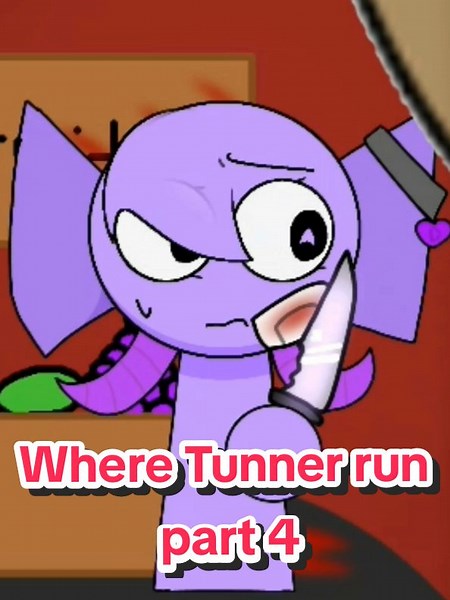 - ( Ouch... Tunner run away ) - . . . . . . . - Friend @💜🪻 Berry 🪻💜 @Durple @Durple_shan🪻✨ @Simon_san2 - Love @simon . . . . . . . . . #Berry #its_durple #simonsan #simon💛 #durple #Yessol🧽💛 #sprunki #sprunkiRun #sprunkihorror