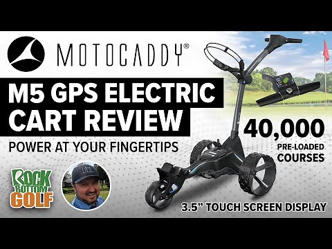 GOLF PRODUCT REVIEW - Motocaddy Golf M5 GPS DHC Electric Caddy - Rock Bottom Golf