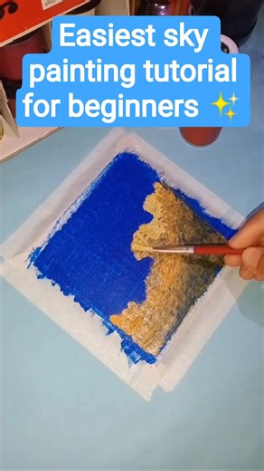 Watch till the end 😍 | Easy poster colour painting idea #paintingprocess #art #fypシ #canvaspaint