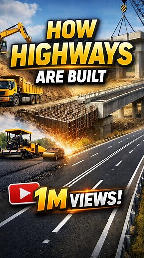 Nature | Geography | Facts on Instagram: "How Highways Are Built — From Dirt to Lifelines A highway doesn’t begin with asphalt. It begins with a vision — a line drawn across land that promises faster journeys, stronger economies, and connections between people who may never meet. Before a single machine moves, engineers study the soil, the slope, and the future traffic that road must carry for decades. Layer by layer, the ground is transformed. Weak soil is strengthened, crushed stone is compact