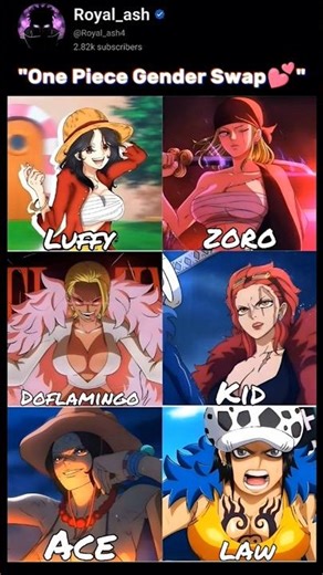 One Piece Gender Swap & Every Single One Slayed 😂💀 | One Piece #anime #onepiece #memes