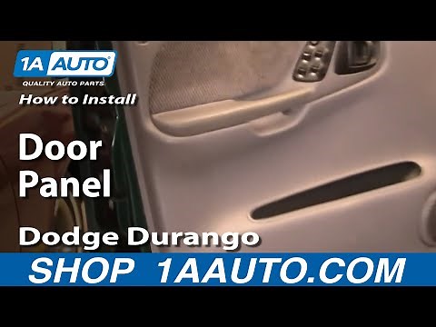 How To Remove Door Panel 98-03 Dodge Durango