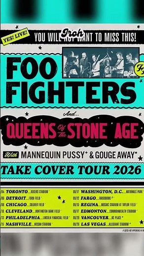 Foo Fighters Hit the Road Again with 2026 Stadium Tour #foofighters