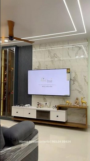 Modern Living Room and Television Unit | Home Dream Interio