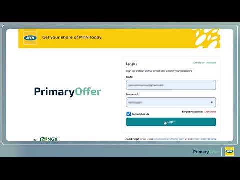 How to purchase MTN shares using the Primary Offer App