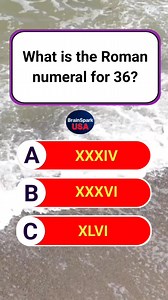 Roman Numeral Quiz #mathquiz #puzzle #riddles #mathpuzzle #DidYouKnow #QuizTime #quiz #Trivia #usaquiz | BrainSpark USA