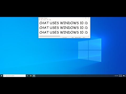 Chat uses Windows 10!