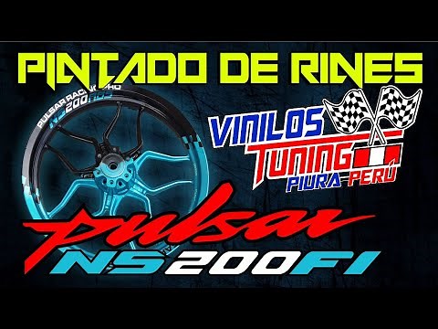 Pintado de Rines Pulsar NS con diseño personalizado Vinilos Tuning