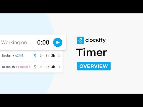 Timer | Clockify Features
