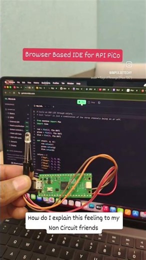 I Built a Browser IDE for Raspberry Pi Pico 🚀 #maker #robotics