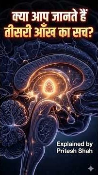 पीनियल ग्रंथि (Pineal Gland) क्या है? | Pineal Gland Explained | Melatonin & Sleep Cycle | #Shorts
