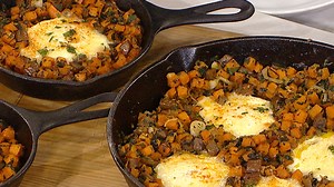 One pot dish: Make sweet potato hash & eggs
