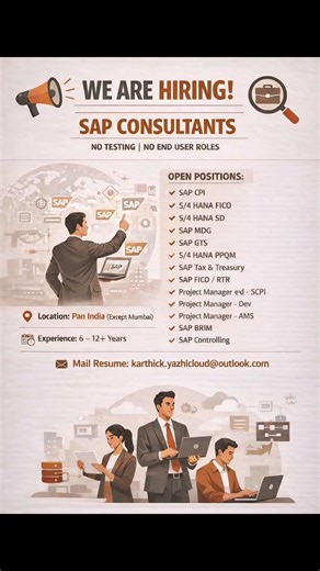 💼 SAP Consultant Jobs | Immediate Hiring | Apply Now