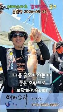 2026-05-31 홍원항 에버스타 갑오징어 출조#낚시#fishing #바다낚시 #갑오징어 #홍원항 #에버스타#선상낚시 #배낚시