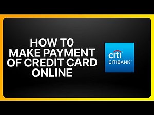 How To Make Payment Of Citibank Credit Card Online Tutorial