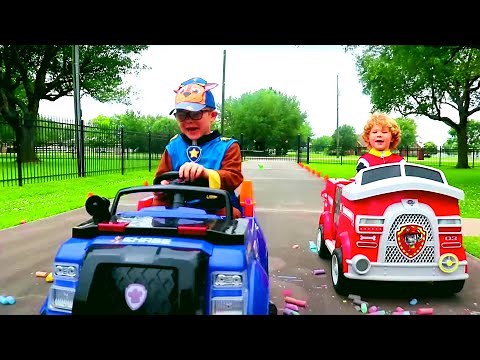 Paw Patrol Kids Play Mighty Pups Rescue Missions | Videos for Children