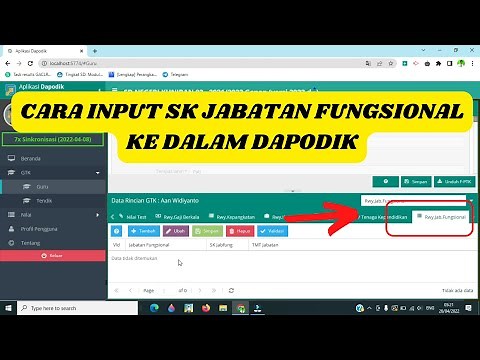 Cara Input Data SK Jabatan Fungsional Guru ke Dalam Dapodik