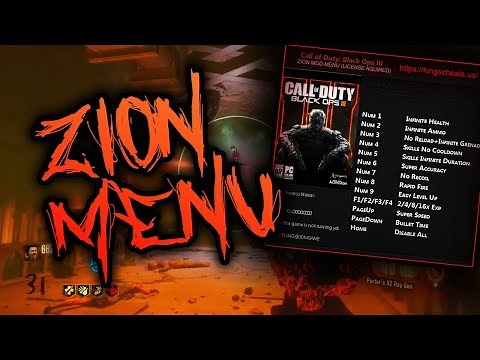 BO3 MOD MENU MULTIPLAYER/ZOMBIES +AIMBOT | Zion Menu