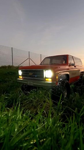 25K views · 627 reactions | RC car - Blazer K5 at sunset, sound effect and lights on #autorc #rccar #scaler #crawler #offroad | RC Reporter | Facebook