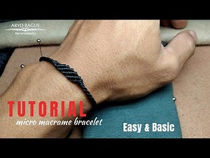 basic tutorial on making easy and simple macrame bracelets #micromacrame #macramebracelets