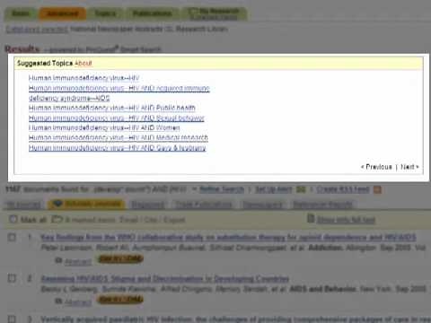 How to search with ProQuest Databases