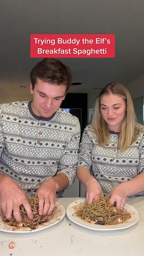 “We elves try to stick to the four main food groups” -Buddy | Inspired by @Binging with Babish ‘s cook book #mattandabby #christmas #elf #spaghetti